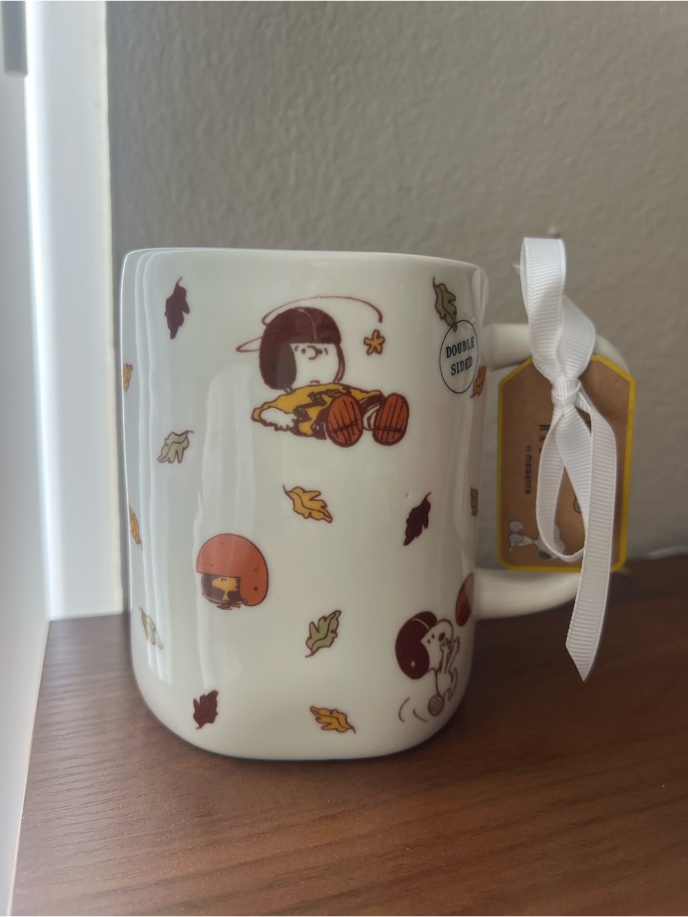 NEW Peanuts Snoopy Charlie Brown Fall / Football Ceramic Mug